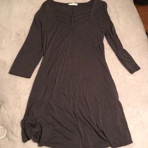 Dark grey long sleeve dress